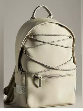 POP UPS BRAND Everyday Neoprene Backpack Zip Tan Anthropologie NWOT
